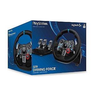 Volante Logitech Driving Force G29 - PS5, PS4, PS3 e PC