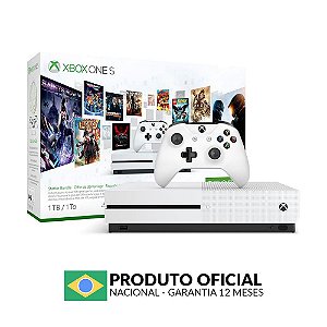 Console Xbox One S 1TB (Pacote de Iniciação) - Microsoft