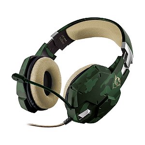Headset Gamer Trust Carus Jungle Camo com fio - Multiplataforma