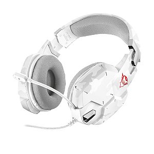 Headset Gamer Trust Carus Branco com fio - Multiplataforma