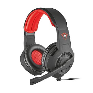 Headset Gamer Trust Radius Preto com fio - Multiplataforma