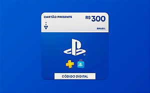 R$300 PlayStation Store - Cartão Presente Digital [Exclusivo Brasil]