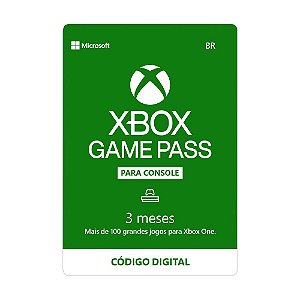 Sobretodo Aventurarse Palmadita Cartão Xbox Game Pass 3 Meses - Microsoft - ShopB - 13 anos!