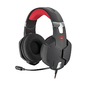 Headset Gamer Trust com fio, Stereo, GXT 322 Carus, PS4, PS5, Xbox Series, Switch, Preto - 20408