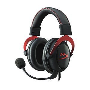 Headset Gamer HyperX Cloud II 7.1 Preto e Vermelho com fio - Multiplataforma