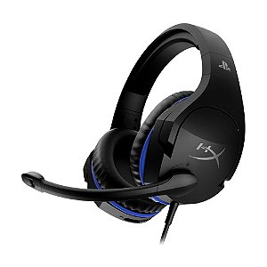 Headset Gamer HyperX Cloud Stinger Preto e Azul com fio - PS4