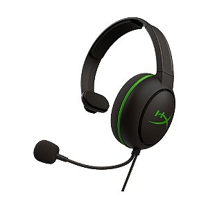 Headset Gamer HyperX CloudX Chat Preto e Verde com fio - Xbox One