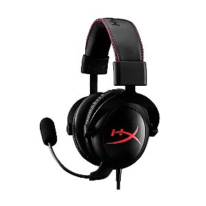 Headset Gamer HyperX Cloud Core Preto e Vermelho com fio - Multiplataforma