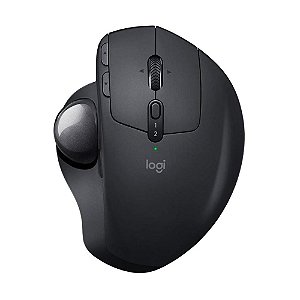 Mouse sem fio Logitech Trackball MX Ergo com Conexão USB Unifying ou Bluetooth, Ajuste de Ângulo, Design Ergonômico, Bateria Recarregável, Preto - 910-005177