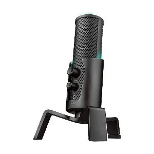Microfone Condensador USB 4 em 1 Trust Fyru GXT 258 Preto - PS4, PC e Mac