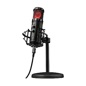 Microfone Condensador USB Trust Exxo GXT 256 Preto - PS4, PC e Mac