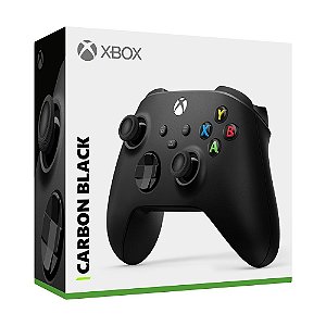 Controle sem fio Xbox Carbon Black para Series X, S, One e PC - QAT-00007