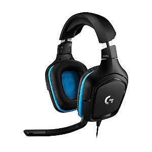 Headset Gamer Logitech G432 7.1 com fio - Multiplataforma