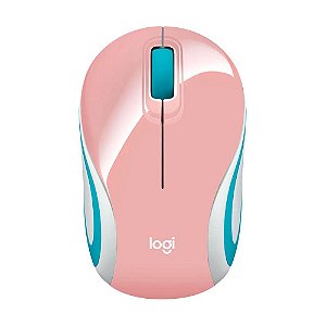 Mini Mouse Logitech M187 Rosa sem fio