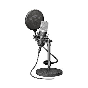 Microfone Condensador Studio USB Trust Emita T21753 - PC