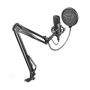 Microfone Condensador Studio USB Trust Emita Plus GTX 252+ T22400 - PC