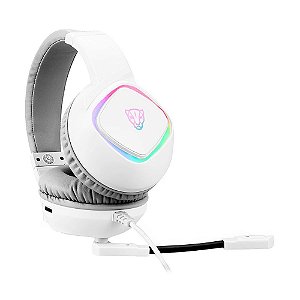 Headset Gamer Motospeed G750 7.1 RGB Branco com fio - PC e PS4