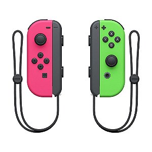 Controle Nintendo Joy-Con (Esquerdo e Direito) Verde/Rosa - Switch