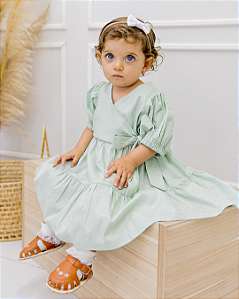 Vestido Infantil Bella - Verde