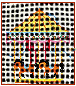 Tela para Bordar – Carrossel 1437