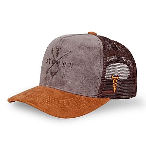 Boné Masculino Trucker Flecha Cinza Stouro