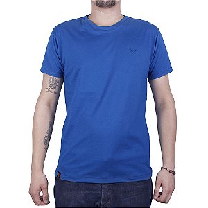 Camiseta Masculina Básica Azul Stouro