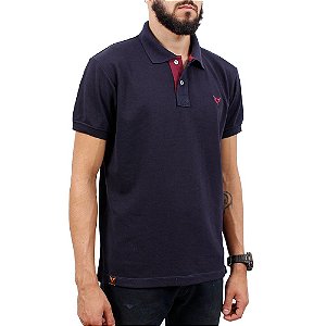 Polo Stouro Masculina - Azul Marinho