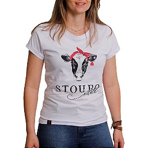 Camiseta Feminina Vitela Branca Stouro