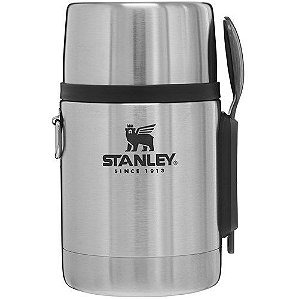 Pote Térmico Com Colher Stanley Cinza - 532 mL