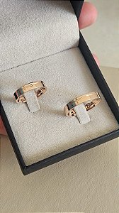 ALIANÇA 4MM EM OURO 18K COM DIAMANTES