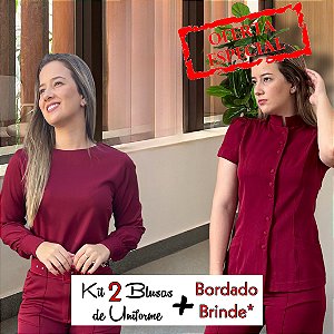 Kit 2 Blusas Uniforme