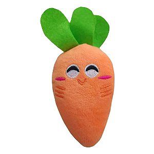 Brinquedo Cenoura De Pelúcia Para Cães
