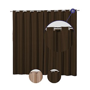 Cortina 2 Metros Blackout Cortaluz 100% Poliéster