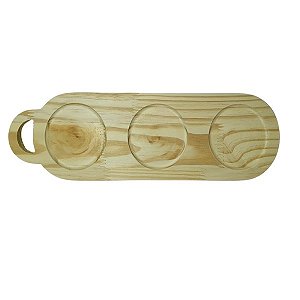 Petisqueira em pinus 44x13cm