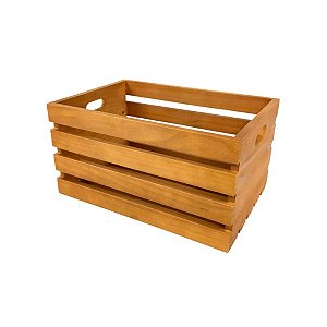 Caixote em pinus 50x30x25cm Imbuia