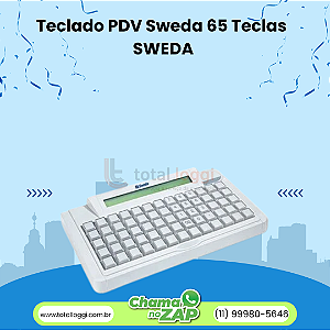 Teclado PDV Sweda 65 Teclas