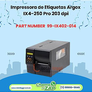 Impressora de Etiquetas Argox IX4-250 PRO 203dpi - USB, Serial e Ethernet