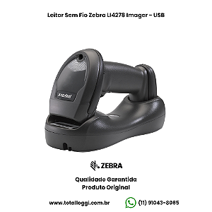Leitor Sem Fio Zebra LI4278 Imager - USB