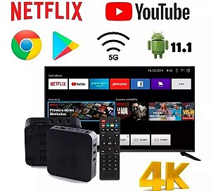 Receptor tv box 64gb+512gb memória 4k