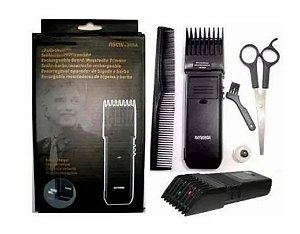 Barbeador aparador de pelos recarregável