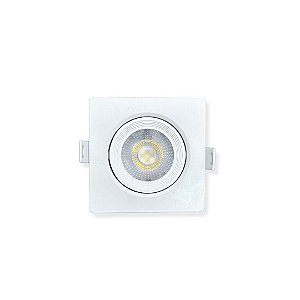 Spot Led Embutido 5W Bivolt | Quadrado | 4000K | 6000K