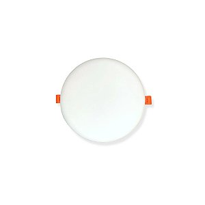 Painel Plafon de Led 24W Redondo De Embutir Borda Infinita