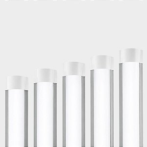 Kit 5 Luminária Linear Tubular 120cm Sobrepor 45w Led Branco