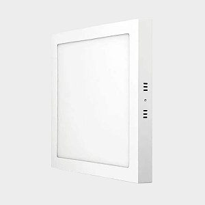 Painel Plafon De Led De Sobrepor 24w Quadrado 28cm 3000k