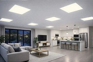 Painel Led Embutir 62x62cm 48w Branco Neutro 127/220v