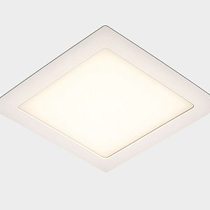 Painel Plafon De Led De Embutir 18w Quadrado 28x28 3000k