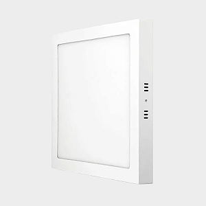 Painel Plafon Sobrepor 40w Quadrado Branco Frio 6000k