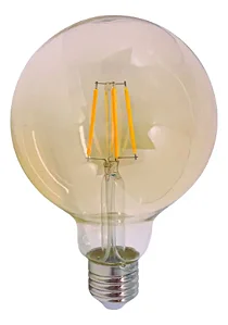 Lâmpada Filamento Led Vintage Redonda G95 4w Gold