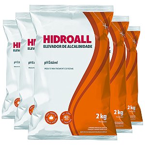 Elevador de Alcalinidade PH Estável 2 kg - Kit com 5
