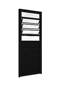 PORTA DE ALUMÍNIO DE GIRO MISTA COM BASCULANTE